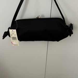Small Black Satin Evening bag